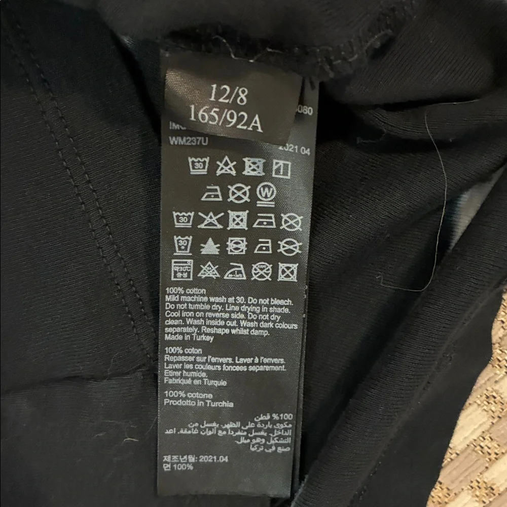 All Saints Black and White Striped Tank Top - Picture 4 of 4